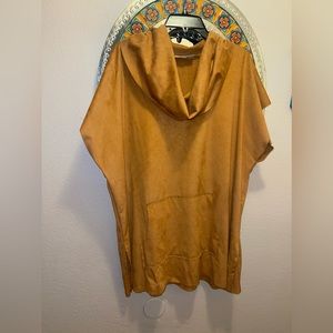 Bryn Walker faux suede pocket poncho tunic